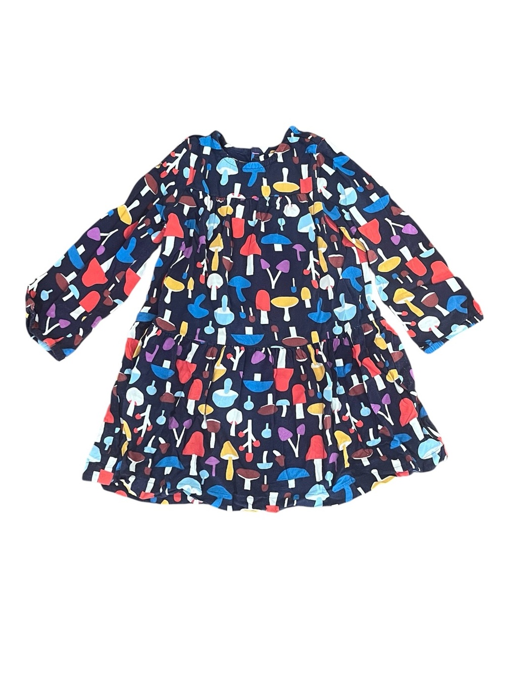 Hanna Andersson (100|4y) Navy Mushroom Print Dress